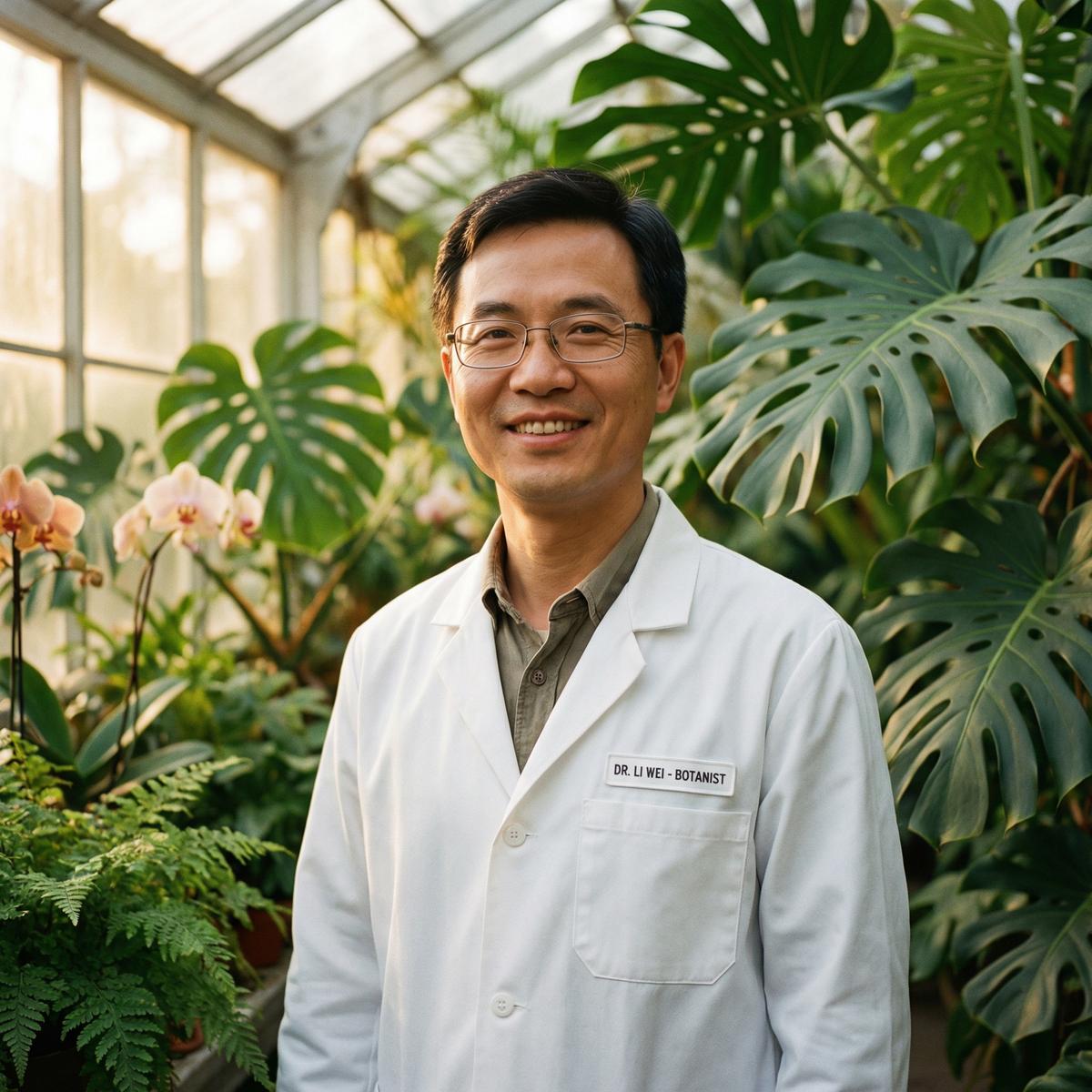 黄色仓库植物顾问李伟博士